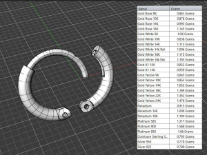 Huggie Hoop 12mm Modelo de Impressão 3D