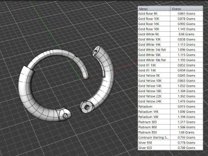 Huggie Hoop 12mm 3D Print Model