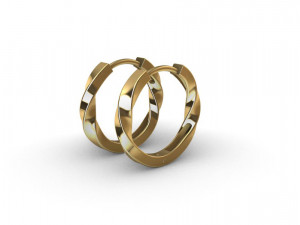 Mobius Huggie Hoop 3D Baskı Modeli