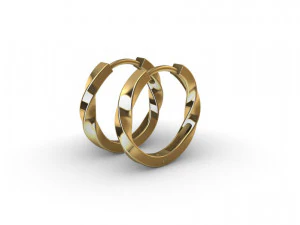 Mobius Huggie Hoop 3D Print Model