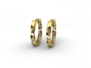 Mobius Huggie Hoop 3D Print Model