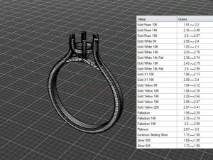 05ct Diamond Solitaire Engagement Ring 4 sizes 3D Print Model