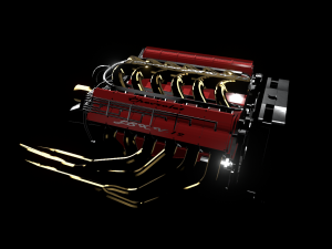 Chevrolet LSX V12 Engine 3D Models
