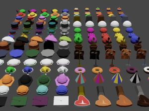 Ultimate Hats and Masks Pack V1 3D 모델