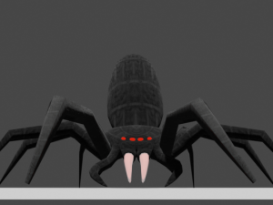 Black spider 3D Model