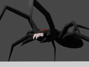 Black spider 3D Model