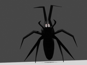 Black spider 3D Model