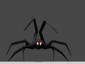 Black spider 3D Model