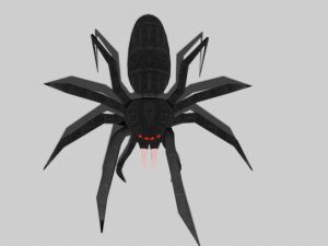 Black spider 3D Model