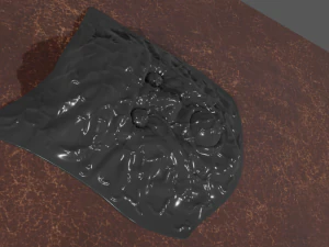 Siyah &ouml;r&uuml;mcek 3D Model