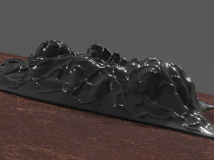 Siyah &ouml;r&uuml;mcek 3D Model