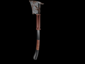 Rusty axe Modelo 3D