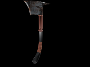 Rusty axe Modelo 3D