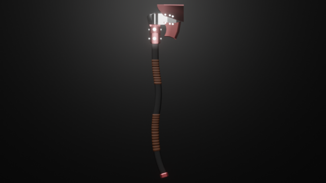 Red axe Modelo 3D .c4d .max .obj .3ds .fbx .stl .blend 
