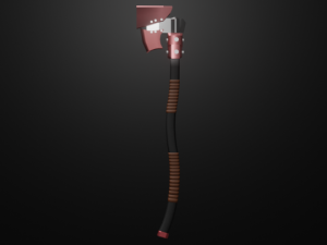 Red axe Modelo 3D