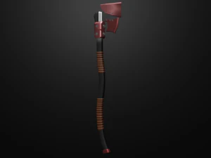 Ascia rossa Modello 3D