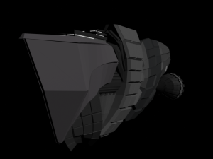 Low poly spacecraft 3D Models