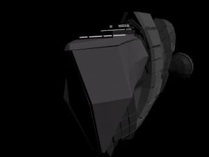 Low poly spacecraft 3D Model