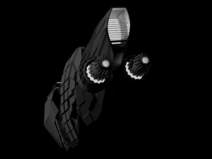 Low poly spacecraft 3D Model