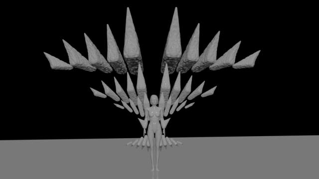 High poly bonegirl 3D Model .c4d .max .obj .3ds .fbx .stl .blend 