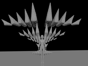 High poly bonegirl 3D 模型