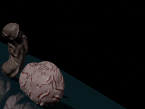 High poly black penis and white balls 3D 모델