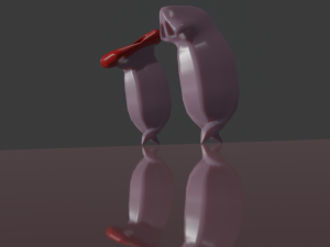 Mouth and nose low poly 3D Modell