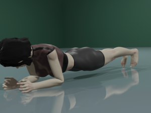 Girl doing yoga Modèle 3D