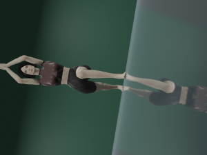 Girl doing yoga Modèle 3D