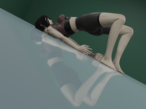 Girl doing yoga Modèle 3D