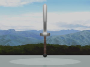 Short long sword low poly 3D 模型