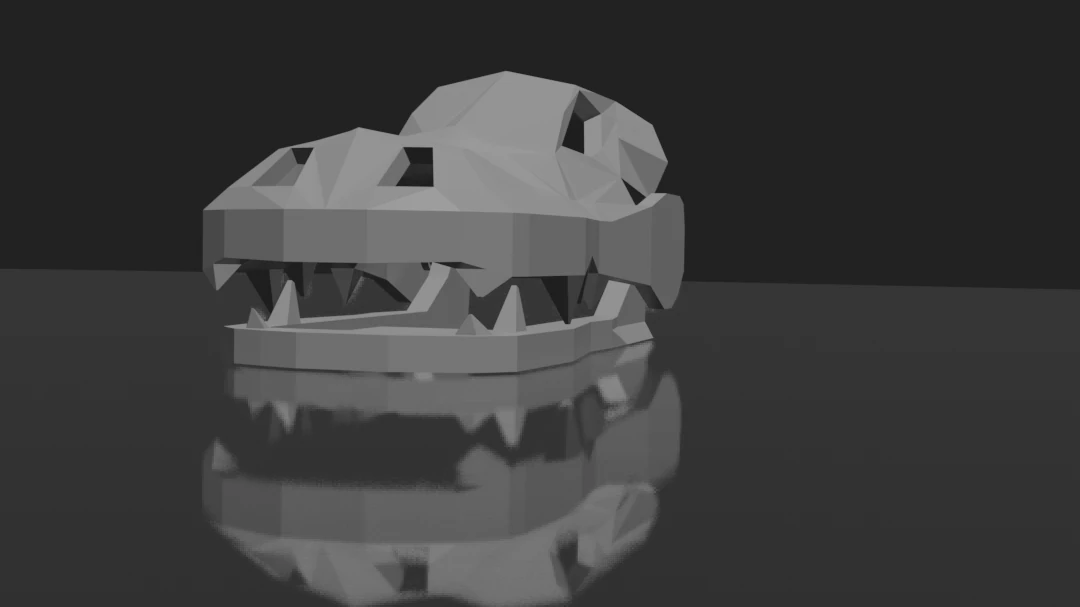 Dragon head phone stand 3D Model .c4d .max .obj .3ds .fbx .stl .blend 