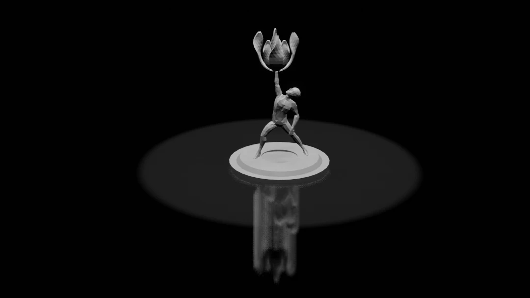 Powerrrrrrrrrrr Low poly 3D Model .c4d .max .obj .3ds .fbx .stl .blend 