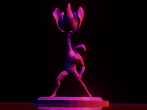 Powerrrrrrrrrrr Low poly 3D-Modell