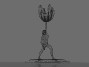 Powerrrrrrrrrrr Low poly 3D Model