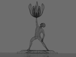 Powerrrrrrrrrrr Low poly 3D-Modell