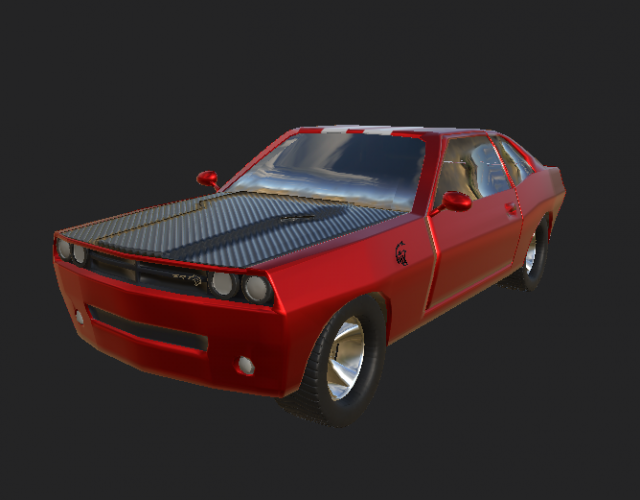 Dodge Challenger Hellcat Modèle 3D .c4d .max .obj .3ds .fbx .stl .blend 