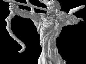 लघु रणनीति रोल गेम के लिए एल्व आर्मी 3D प्रिंट मॉडल