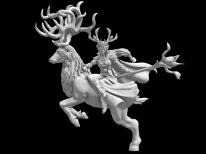 लघु रणनीति रोल गेम के लिए एल्व आर्मी 3D प्रिंट मॉडल