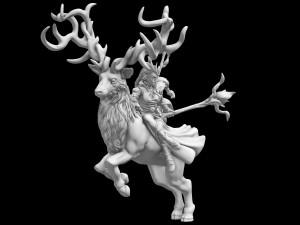 Elve Army for Miniature Strategy Rol Game 3D प्रिंट मॉडल