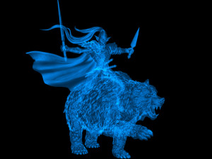 Elve Army for Miniature Strategy Rol Game 3D प्रिंट मॉडल