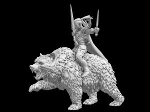 Elve Army for Miniature Strategy Rol Game 3D प्रिंट मॉडल