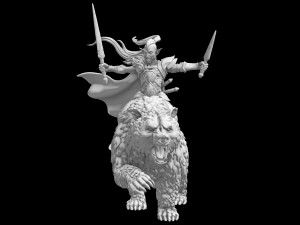 Elve Army for Miniature Strategy Rol Game 3D प्रिंट मॉडल