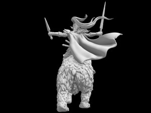 Elve Army for Miniature Strategy Rol Game 3D प्रिंट मॉडल