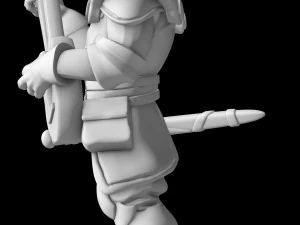 Knight Army for Miniature Strategy Rol Game 3D Print Model