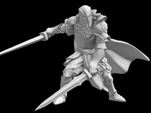 Knight Army for Miniature Strategy Rol Game 3D Print Model