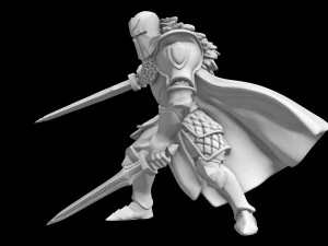 Knight Army for Miniature Strategy Rol Game 3D Print Model