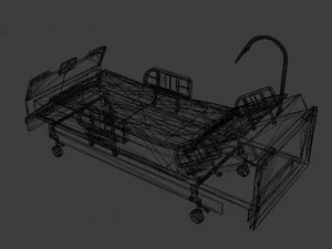 Letto d'ospedale Modello 3D