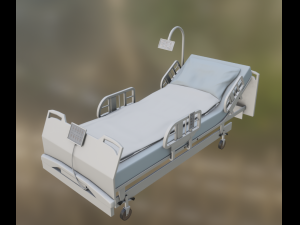 Hospital Bed Modello 3D
