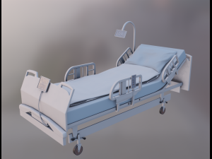 Hospital Bed Modello 3D